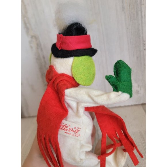 Vintage 1971 Annalee snowman top hot Xmas decor - Picture 8 of 8
